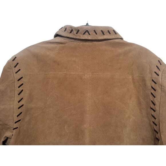 Vintage Quacker Factory Genuine Suede Western Jacket Horses & Southwest - Picture 9 of 15